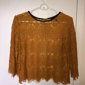 Yellow Lace Shirt